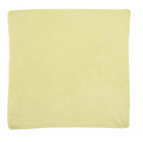 Chiffon de nettoyage pour travaux l&eacute;gers, Microfibre, Jaune Sécurité Médic