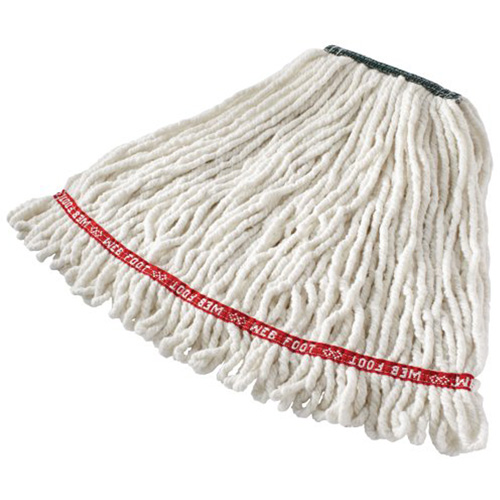 Vadrouille humide Web Foot sans r&eacute;tr&eacute;sissement, Antimicrobien, Fil, 20 oz, Style Boucle Sécurité Médic