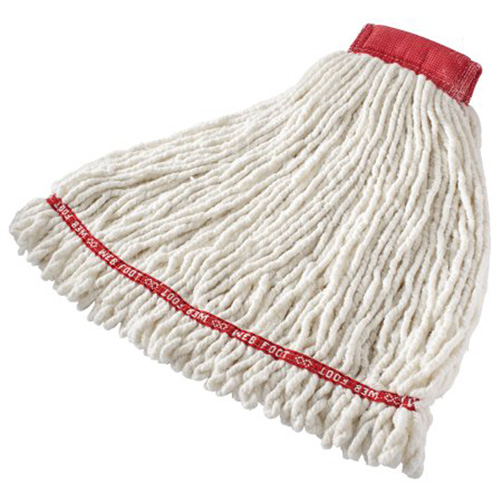Vadrouille humide Web Foot sans r&eacute;tr&eacute;sissement, Antimicrobien, Fil, 20 oz, Style Boucle Sécurité Médic