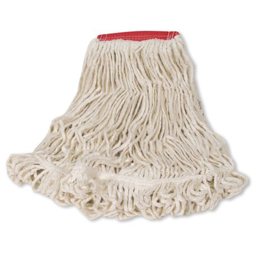 Super Stitch Wet Mop, Floor Finishing, Cotton/Yarn, 21 oz., Loop Style Sécurité Médic