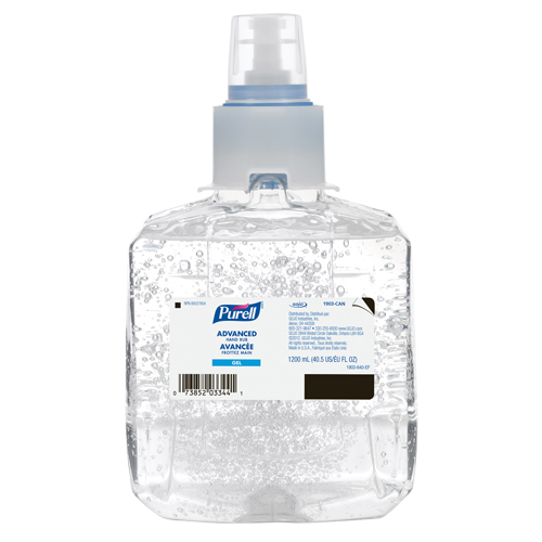 D&eacute;sinfectant pour les mains avanc&eacute; LTX-12, 1200 ml, Cartouche de recharge, 70 % alcool Sécurité Médic