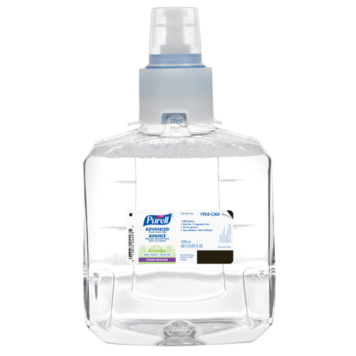 LTX-12 Advanced Foam Hand Sanitizer, 1200 ml, Cartridge Refill, 70% Alcohol Sécurité Médic