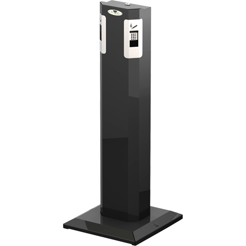 Cendrier sur socle, Sur pied, M&eacute;tal, Capacit&eacute; 1,6 gal. US, Hauteur 41-1/2" Sécurité Médic