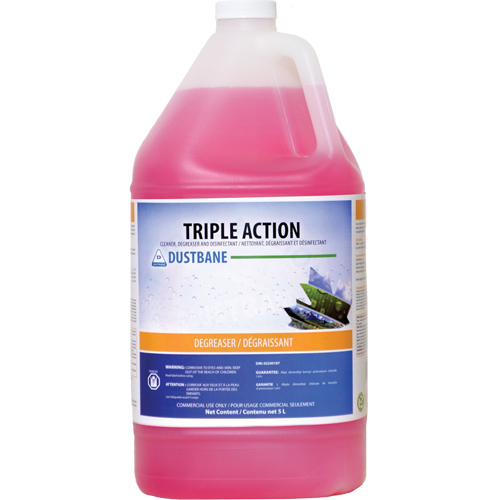 Triple Action - Cleaner, Degreaser, and Disinfectant, 5 L, Jug Sécurité Médic
