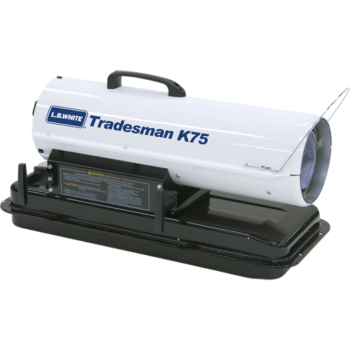 Tradesman&reg; Forced Air Heater, Fan, Kerosene, 75,000 BTU/H Sécurité Médic