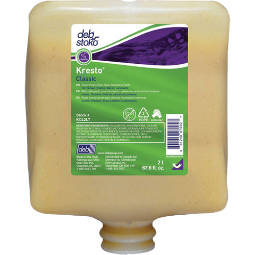 Kresto&reg; Classic Super Heavy-Duty Hand Cleaner, Pumice, 2 L, Refill, Scented Sécurité Médic