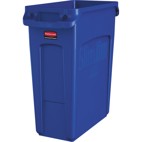 Contenants Slim Jim avec canaux de ventilation, De bureau, Poly&eacute;thyl&egrave;ne, 16 gal. US Sécurité Médic