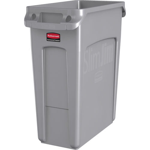 Slim Jim&reg; Vented Containers, Deskside, Polyethylene, 16 US gal. Sécurité Médic