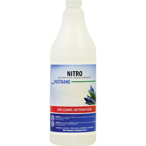 Nitro Liquid Drain Opener, 1 L, Bottle Sécurité Médic
