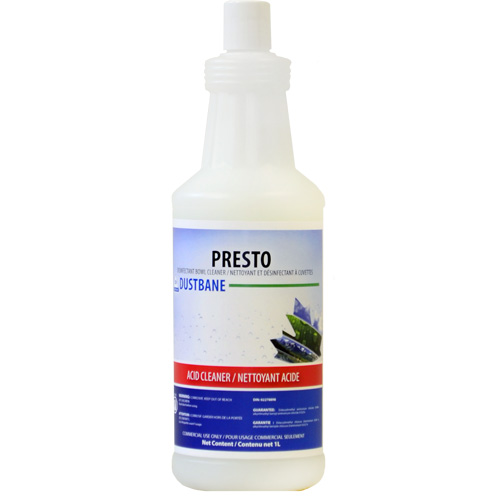 Nettoyant d&eacute;sinfectant &agrave; cuvettes Presto, 1 L, Bouteille Sécurité Médic