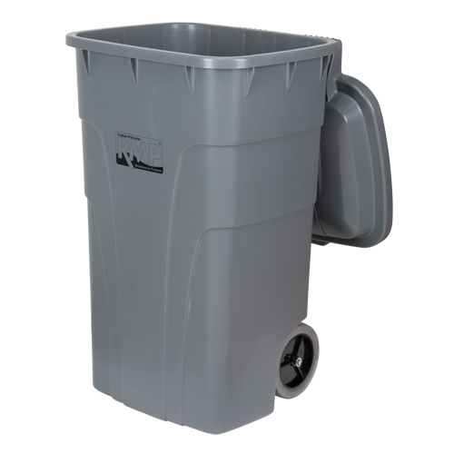 Roll Out Garbage Bin, Polyethylene, 65 US gal. Sécurité Médic