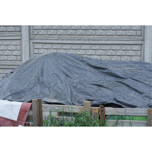 Tarp, Light Industrial Duty, Black, 6' x 8' x 8 mils Sécurité Médic