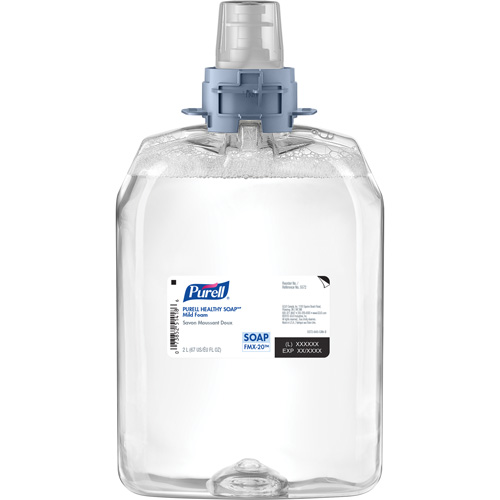 Healthy Soap FMX-20 Mild Handwash, Foam, 2 L, Unscented Sécurité Médic