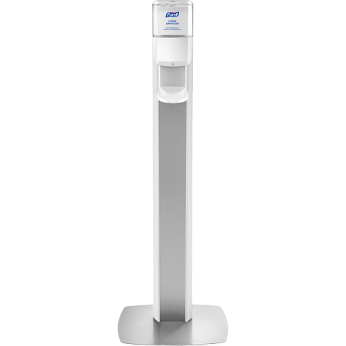 Messenger ES8 Silver Panel Floor Stand with Dispenser Sécurité Médic