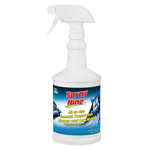 Nettoyant g&eacute;n&eacute;ral Spray Nine pour impression, 946 ml, Bouteille &agrave; g&acirc;chette Sécurité Médic