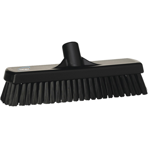 Balai-brosse pour planchers et mur, Crins Ferme, 12", Polyester, Noir Sécurité Médic