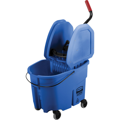 WaveBrake&reg; Mop Bucket & Wringer Combo Pack, Down Press, 8.75 US Gal.(35 Quart), Blue Sécurité Médic