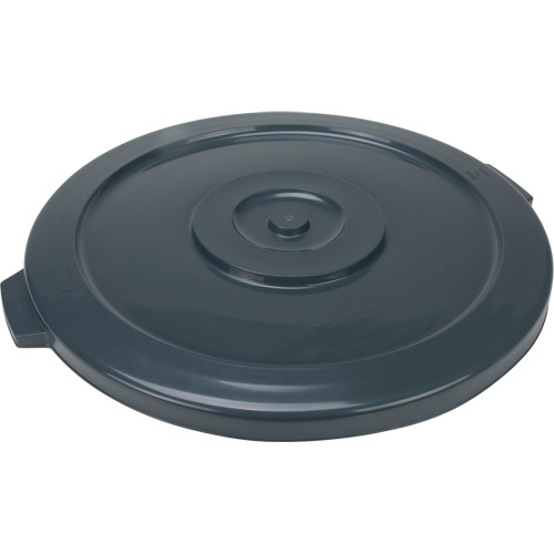Couvercle pour contenant &agrave; d&eacute;chets, Couvercle plat, Plastique/Poly&eacute;thyl&egrave;ne, Convient aux contenants 24" dia. Sécurité Médic