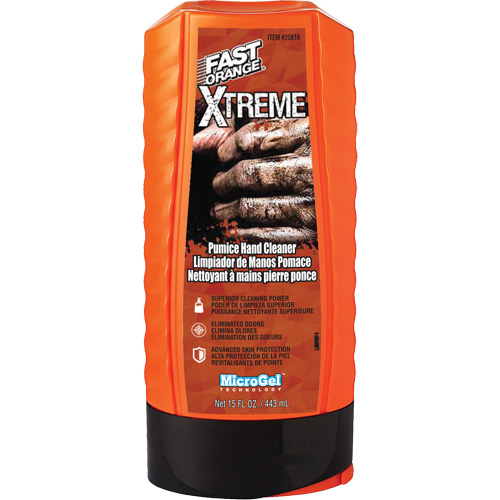 Xtreme Professional Grade Hand Cleaner, Pumice, 443 ml, Bottle, Orange Sécurité Médic