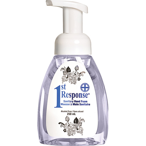 Mousse nettoyante pour les mains 1st Response, Liquide, 250 ml, Bouteille &agrave; pompe, Sans parfum Sécurité Médic