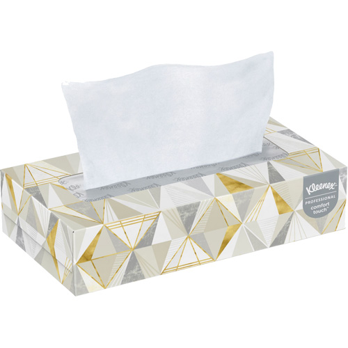 Kleenex&reg; Facial Tissue - Convenience Case, 2 Ply, 7.8" L x 8.3" W, 125 Sheets/Box Sécurité Médic