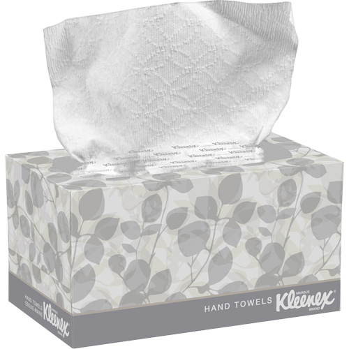 Essuie-mains Kleenex dans une boîte POP-UP*, 1 pli, 10-1/2" lo x 9" la, 120 /pqt Sécurité Médic