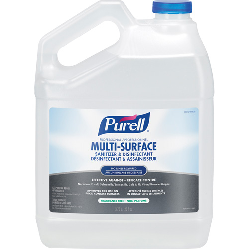 Professional Multi-Surface Sanitizer & Disinfectant, 3.78 L, Jug Sécurité Médic