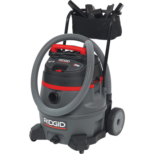 NXT Industrial Vacuum with Cart, Wet-Dry, 6 HP, 14 US Gal. (53 Litres) Sécurité Médic