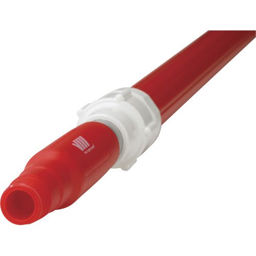 Manche de brosse pour plateforme, Brosse/Support &agrave; tampon, Rouge, T&eacute;lescopique, 62"-113" lo Sécurité Médic