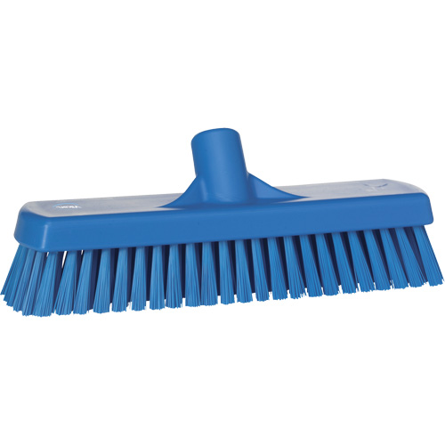 Deck & Wall Scrub Brush, Stiff Bristles, 12", Polyester, Blue Sécurité Médic