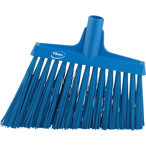 Angle Broom Head, X-Coarse Bristles, 12", Polyester, Blue Sécurité Médic