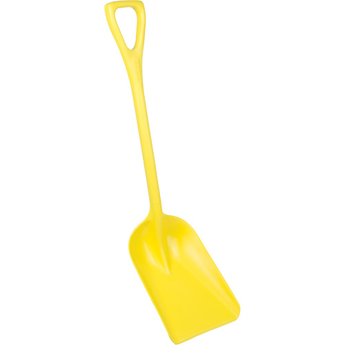 One-Piece Hygienic Shovel, 10" x 6" Blade, 37-1/2" Length, Plastic, Yellow Sécurité Médic