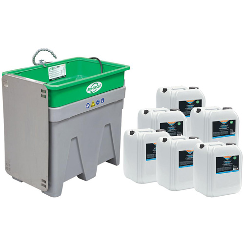 Ensemble de d&eacute;marrage pour lavage de pi&egrave;ces Maxi BIO-CIRCLE, Plastique Sécurité Médic
