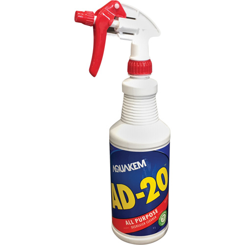 AD-20 Cleaner & Degreaser, Trigger Bottle Sécurité Médic