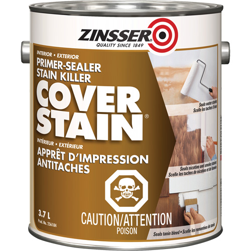 Cover Stain&reg; Oil-Base Primer Sealer, 3.7 L, Gallon, White Sécurité Médic