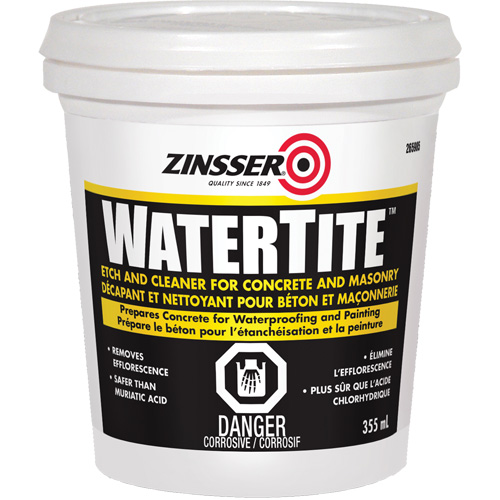 Produit nettoyant et de pr&eacute;paration du b&eacute;ton Zinsser Watertite Sécurité Médic