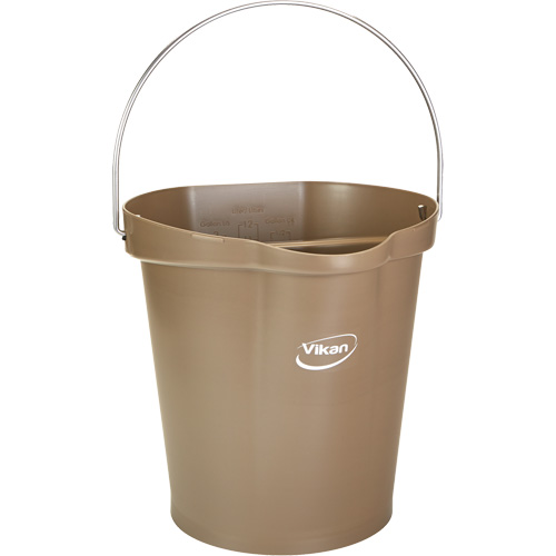 Seau pour l'hygi&egrave;ne des aliments, Brun, 3 gal. US Sécurité Médic