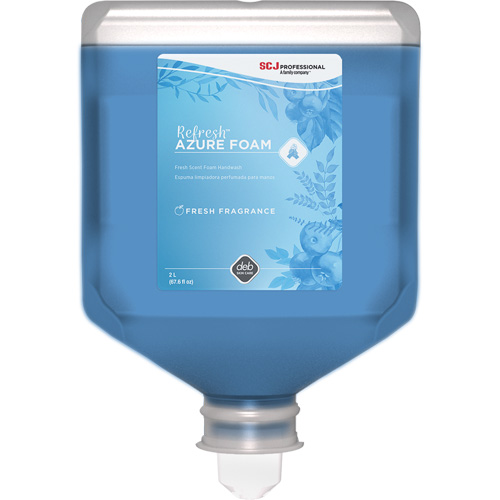Savon &agrave; mains Refresh Azure, Mousse, 2 L, Parfum&eacute; Sécurité Médic