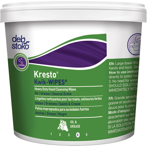 Kresto&reg; Kwik-Wipes&reg; Wipes, 130 Wipes, 12" x 10" Sécurité Médic
