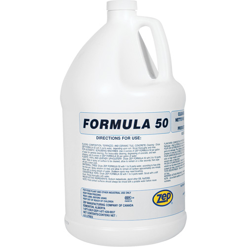 Nettoyant alcalin pour gros travaux Formula 50, 4 L, Cruche Sécurité Médic