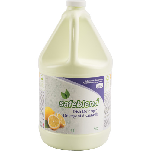 Dish Detergent, Liquid, 4 L, Lemon Sécurité Médic