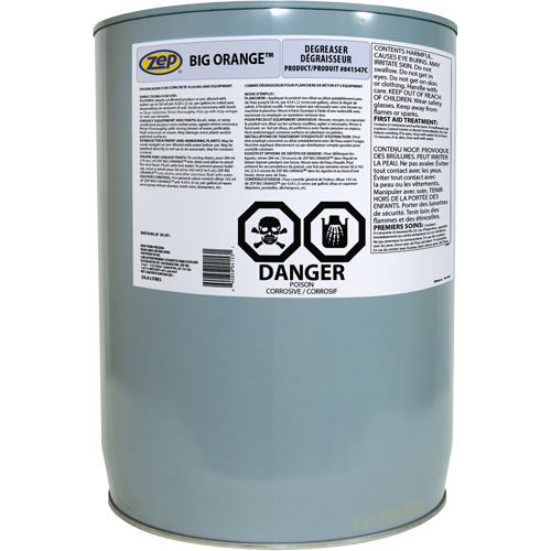 Big Orange Industrial Degreaser & Graffiti Remover, 20 L Sécurité Médic