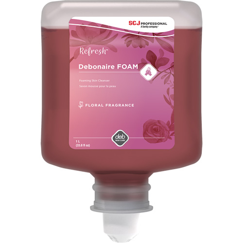 Savon &agrave; mains Refresh Debonaire, Mousse, 1 L, Parfum&eacute; Sécurité Médic