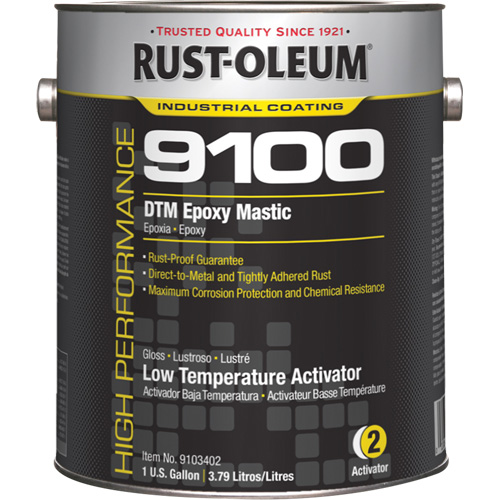 9100 System DTM Epoxy Mastic Low Temperature Activator, Gallon Sécurité Médic