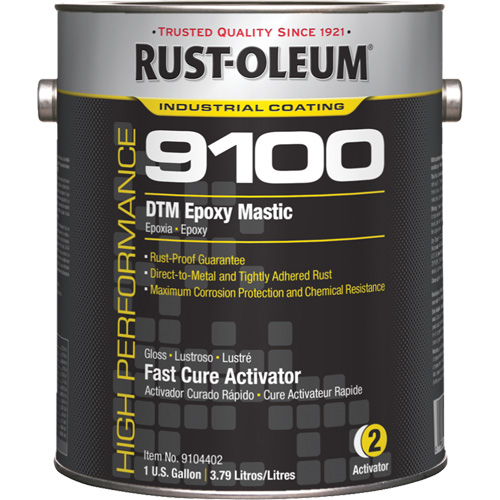 9100 System DTM Epoxy Mastic Fast Cure Activator, Gallon Sécurité Médic