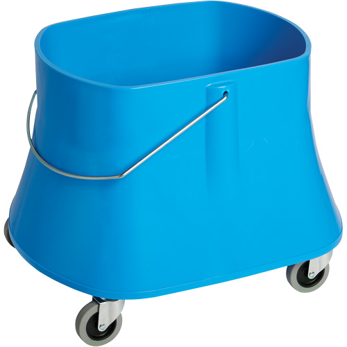 Seau pour vadrouille Champ, Capacit&eacute; de 10 gal. US (40 pintes), Bleu Sécurité Médic
