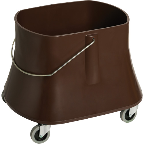 Seau pour vadrouille Champ, Capacit&eacute; de 10 gal. US (40 pintes), Brun Sécurité Médic