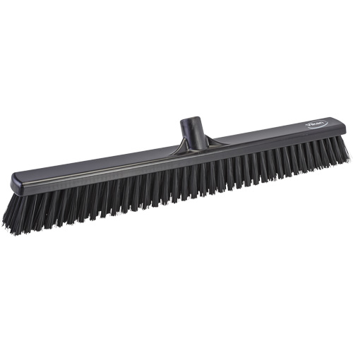 T&ecirc;te de balai-brosse &agrave; soies combin&eacute;es, Crins Cors&eacute;/Fin, 24", Polyester, Noir Sécurité Médic