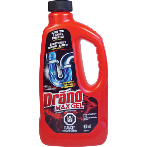 Drano&reg; Max Gel Clog Remover Drain Cleaner Sécurité Médic