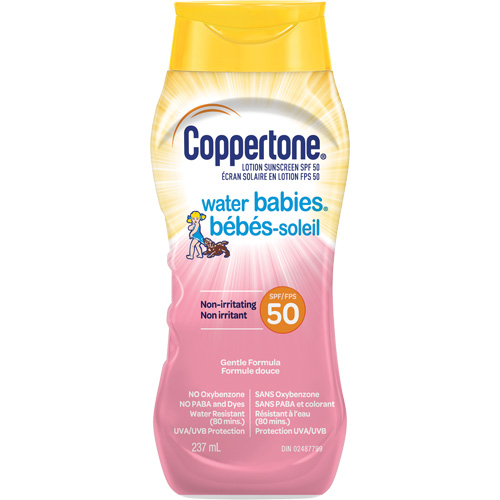 &eacute;cran solaire non irritant Water Babies, FPS 50, Lotion Sécurité Médic